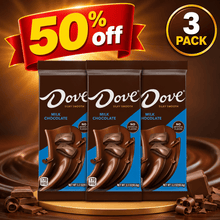 3 Packs of DOVE Chocolate Candy Bars, Assorted Milk and Dark Chocolate Flavors, 3.3 Oz