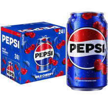 Pepsi Wild Cherry Cola Soda Pop, 12 fl. oz. Cans 24 pack