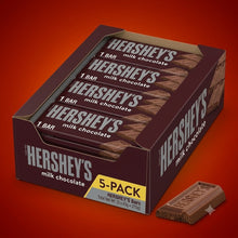 Hershey's Milk Chocolate Full Size Candy Bar, 1.55 oz, 5 pack