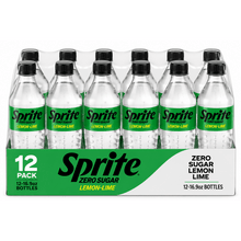 12 Pack Sprite Zero Sugar Lemon-Lime Caffeine Free Soda Pop Bottles, 16.9 fl oz.