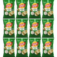 Lay's Sour Cream & Onion Potato Chips, Crispy Savory Snack Bags, 1.5 oz Individual Packs, Pack of 12, Ready-to-Eat Chips for Lunches, Parties, and Everyday Snacking