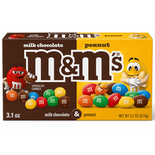 M&M'S Milk Chocolate Candy 3.1 oz & &M's Peanut Milk Chocolate Candy 3.1 oz