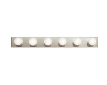 Kichler 6-Light Bathroom Vanity Light, Brushed Nickel — Complimentary Gift with $158+ Orders; If the Gift Is Out of Stock or Its Price Rises, Order Cancelled with Full Refund Before Shipment