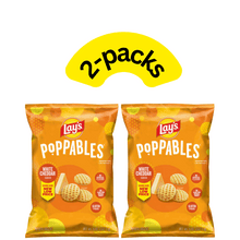 White Cheddar Flavored Potato Snack Chips, Light & Crispy Popped Snacks, 5 oz Bags, 2-Pack, Crunchy Cheese Flavor Chips, Party Snacks, Lunchbox Treats, Movie Night Potato Crisps