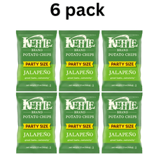 Pantry Snacks Grocery Jalapeno Potato Chips Thick Cut Crunchy Spicy Snack Bag 13 oz (6-Pack)