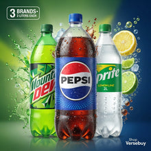Sprite Caffeine-Free Lemon-Lime, Mountain Dew Citrus & Pepsi Cola Soda Pop, 2 Liter Bottles