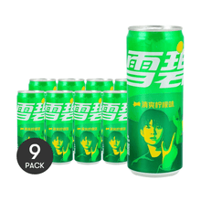 COCA COLA CHINA, 9 Packs, Coca Cola Sprite Lemon Flavor Soda, 11.2fl oz/Pack, Celebrity Choice, Refreshing Drink, Carbonated Beverage