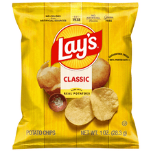Lay's Classic Potato Chips Snacks, Gluten Free Snack Chips, 1 oz