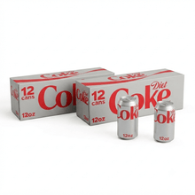Diet Coke Soda Fridge Pack Cans, 12 fl oz, 24 Pack