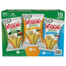 Garden Veggie Straws Variety Pack Crunchy Vegetable Snacks 15 Individual Bags for Lunchboxes Travel Parties Everyday Snacking and Sharing