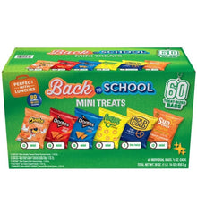 New improved Frito Lay Snacks Back To School Mini Treats, Variety Pack, 60 ct. Individually wrapped snack bags ideal for sharing, stocking up, or everyday snacking