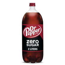 Dr Pepper Zero Sugar Soda, 2 L Bottle, Refreshing Zero Sugar Soft Drink 1 pack