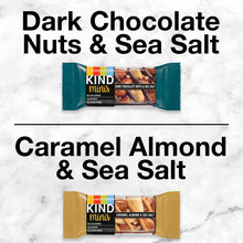 KIND Minis Dark Chocolate Nuts & Sea Salt, Caramel Almond & Sea Salt, Variety Pack, 0.7 oz, 20 Count Box