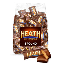 HEATH Chocolatey English Toffee Candy Bars - Crunchy Toffee Covered in Rich Milk Chocolate, Perfect Mini Bars for Parties, Birthdays, Everyday Snacking, and Sharing