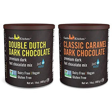 Castle Kitchen Natural Hot Chocolate Mix Variety Pack - Winter Favorites - Dairy-Free, Vegan Complete Mixes - Pack of 2 (Classic Caramel Dark