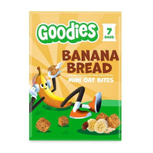 Goodies Banana Bread Mini Oat Bites Kid Snack Bites, Gluten Free & Non-GMO, 7 packs