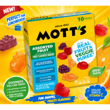 Mott's Assorted Fruit Flavored Snacks - 10 Pouches - Lunchbox Snack - Gluten Free