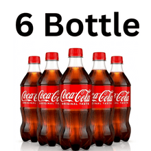 Coca-Cola Soda Pop Bottle, 20 fl oz, 6 Bottle