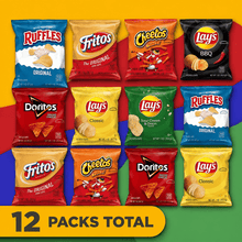 Assorted Potato Chip Snack Pack, 12 Count – Individually Wrapped Crispy Snack Bags for Lunch Boxes, Travel, Parties & Everyday Snacking
