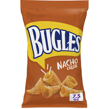 Bugles Crispy Corn Snacks, Nacho Cheese, Snack Bag, 7.5 oz