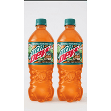 2 Mountain Dew Baja Blast Soda Cabo Citrus, 20 fl oz Bottle