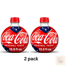 Coca-Cola Soda Pop Orb Bottle, 13.5 fl oz (2 Pack) – Classic Coca-Cola Carbonated Soft Drink, Refreshing Cola Soda Beverage, Iconic Orb Bottle Design, Ready-to-Drink Coke, Perfect for Sharing, Meals, Snacks & Everyday Refreshment