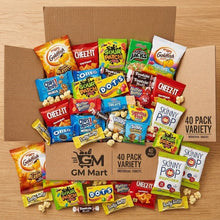 Snack Box Gift Package (40 Count) for Adults, Kids, Office & College – Assorted Snacks in a Beautiful Gift Box, Perfect for Birthdays & Holidays