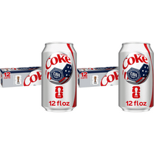 pack of 2 Diet Coke Soda Soft Drink Cans, 12 fl oz, 12 Pack