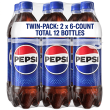 pack of 2 Pepsi Cola Soda Pop, 16 fl oz, 6 Pack Bottles