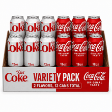 Variety pack Diet Coke & Coca-Cola Soda 12-Pack (6 Each)