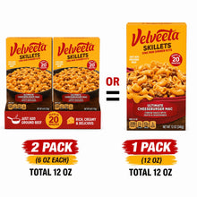 Velveeta Ultimate Cheeseburger Mac Skillets | 12.8 oz One Pan Dinner Kit