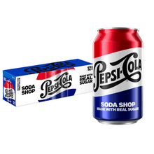 Pepsi Made with Real Sugar Cola 12 fl oz, 12 pack Cans