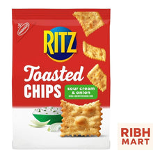 Toasted Chips Sour Cream & Onion Crackers, Crispy Baked Snack Chips, Party & Lunch Snacks for Kids and Adults, 8.1 oz (each)