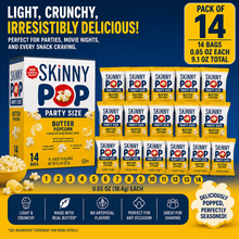 Original Popcorn Snack Bags, 0.65 oz, 14 Pack – Light & Crunchy Ready-to-Eat Popcorn Snacks