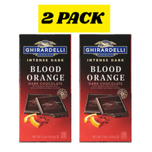 2 PACK Intense Dark Chocolate Bar, Blood Orange Flavor, 3.5 oz – Premium Rich Dark Chocolate with Fruity Notes