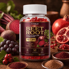 [1 Bottle] Beetroot Gummies - Daily Balance, with L-Citrulline & Hawthorn, Grape Seed, Niacin, Vitamins B6 & B12. Gut Immune Health, Eat Well, Sports, Blood, Heart, Cardiovascular, Antioxidant, . Natural Herbal Supplements, Gifts for Men Women