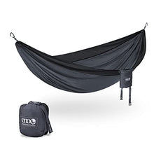 ENO DoubleNest Lightweight Camping Hammock, Aqua/Sapphire/Amber — Complimentary Gift with $139+ Orders; If the Gift Is Out of Stock or Its Price Rises, Order Cancelled with Full Refund Before Shipment