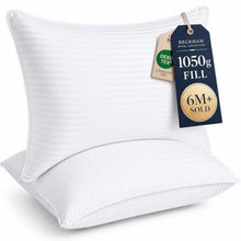 Beckham Hotel Collection Gel Pillow 2-Pack Queen Luxury Plush Down Alternative — Complimentary Gift with $104+ Orders; If the Gift Is Out of Stock or Its Price Rises, Order Cancelled with Full Refund Before Shipment
