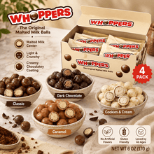 Premium Whoppers Malted Milk Chocolate Balls – Classic Crunchy Candy, Love to Share, 6 Oz Gourmet Treat