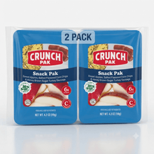 2 pack Crunch Pak Snack Pak Fresh Apple Slices, Salted Flaxseed Corn Chips & Honey Brown Turkey Sausage, 4.2oz Tray