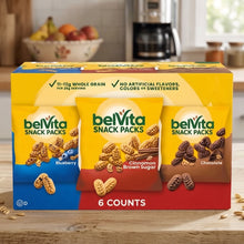 06 Pack, Each 1 oz - belVita Bites Breakfast Biscuits Variety Pack, Crunchy, Wholesome Snacks with Steady Energy