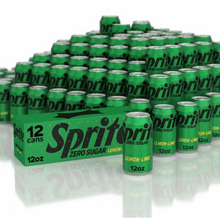 Sprite Zero Sugar Lemon-Lime Soda, Caffeine Free, 12-Can Fridge Pack, Total 9.00 lb