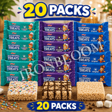 Rice Krispies Treats Squares Snack Bars, Individual Crispy Rice Snack Portions, Kellogg's 20 Count Variety Collection, Assorted Snack Bars, Pantry Snack Pack, 20 Count Total