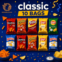 Frito-Lay Classic Mix Variety Pack 10 ct, Assorted Chips & Crispy Snack Bags, Individually Packed Lunchbox Snacks School, Office, Picnic, Travel, Party & Family Pack