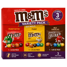 M&M’s Chocolate Candy 3 Variety Pack – Milk Chocolate Candy, Full Size, Peanut Milk Chocolate Candy, Full Size & Peanut Butter Milk Chocolate Candy Theater Box