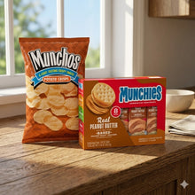 Munchies Real Peanut Butter Baked Golden Toast Sandwich Crackers, 11.36 oz and Munchos Classic Flavor Potato Snack Chips, 4.25 Ounce Bag