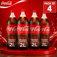 Coca-Cola Classic Soda Soft Drink, Original Cola Beverage, 2 Liter Bottle (PACK OF 4)