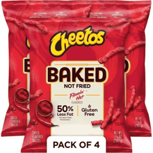 **Baked Flamin’ Hot Crunchy Cheese Snacks – 4-Bag Pack, 7 oz Each**