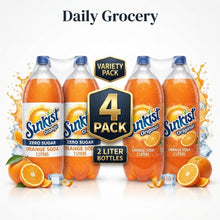 Orange Soda Variety Pack, 6 Bottles (2 Original Orange + 2 Zero Sugar Orange), 2 Liter Bottles