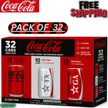 Coca-Cola Soda Variety Pack, 32 Count Mixed Cans